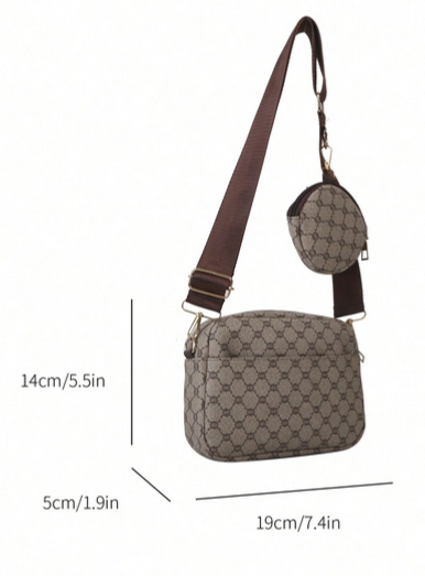 BOLSO CAQUI CON MONEDERO