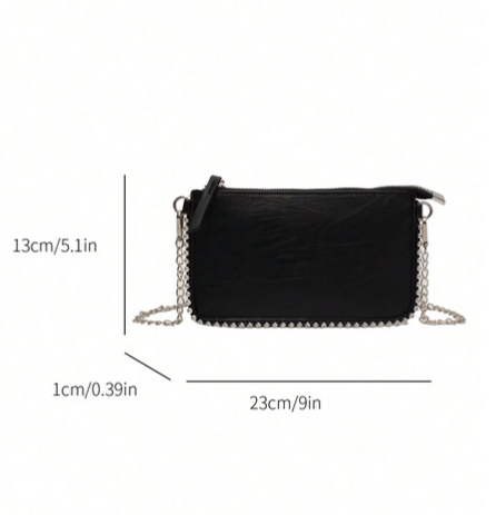 BOLSO TIPO SOBRE COLOR NEGRO