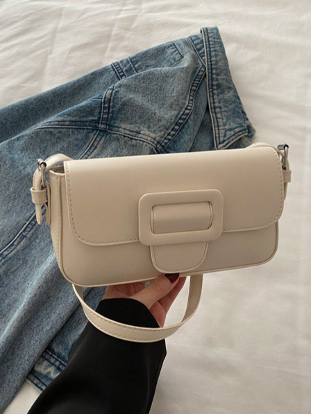 BOLSO BLANCO MARFIL HEBILLA