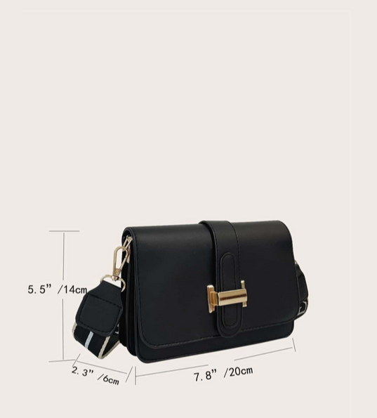 BOLSO NEGRO HEBILLA ELEGANTE