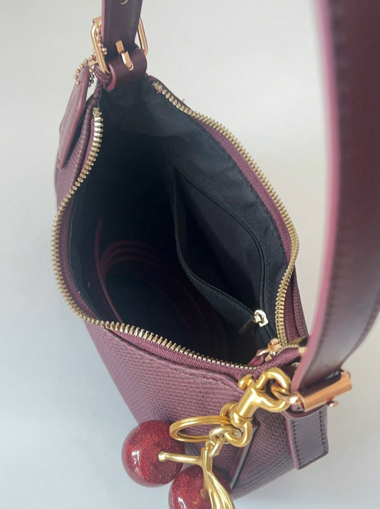 BOLSO DE HOMBRO BURDEOS