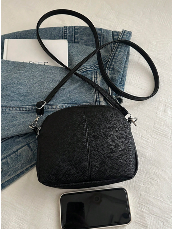 BOLSO MEDIANO BANDOLERA NEGRO