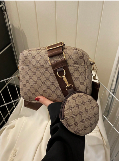 BOLSO CAQUI CON MONEDERO