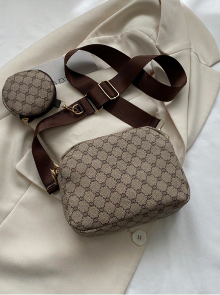 BOLSO CAQUI CON MONEDERO