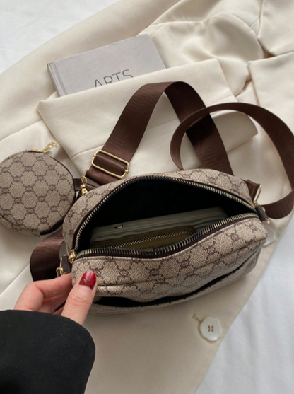 BOLSO CAQUI CON MONEDERO