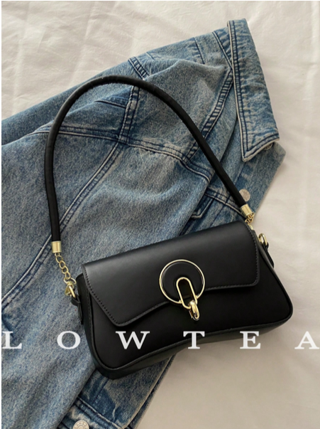 BOLSO NEGRO HEBILLA ELEGANTE