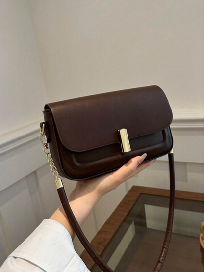 BOLSO CAFE CON HEBILLA