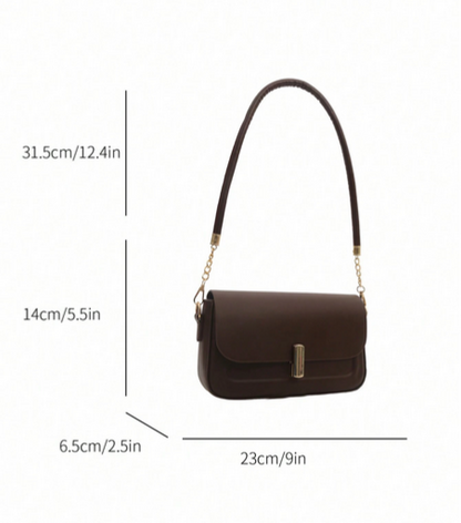 BOLSO CAFE CON HEBILLA