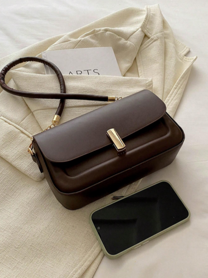 BOLSO CAFE CON HEBILLA