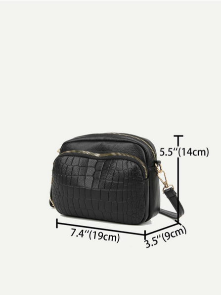 BOLSO NEGRO 3 COMPARTIMIENTOS