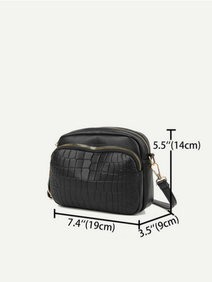 BOLSO NEGRO 3 COMPARTIMIENTOS