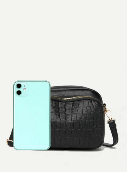 BOLSO NEGRO 3 COMPARTIMIENTOS