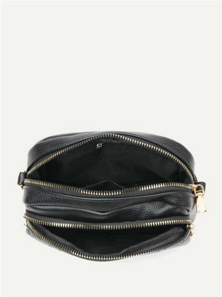 BOLSO NEGRO 3 COMPARTIMIENTOS