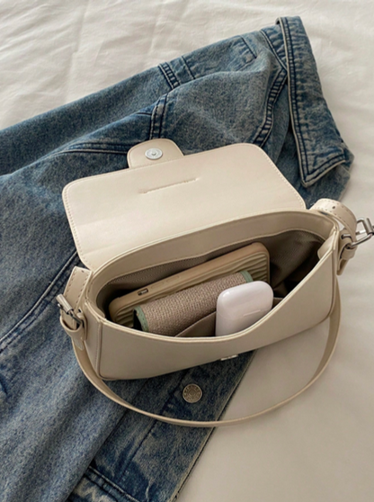 BOLSO BLANCO MARFIL HEBILLA