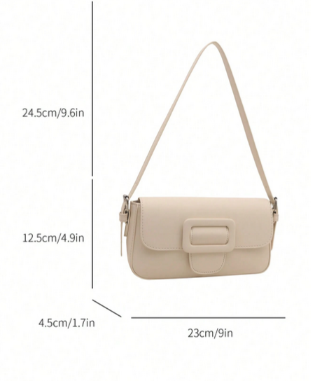 BOLSO BLANCO MARFIL HEBILLA