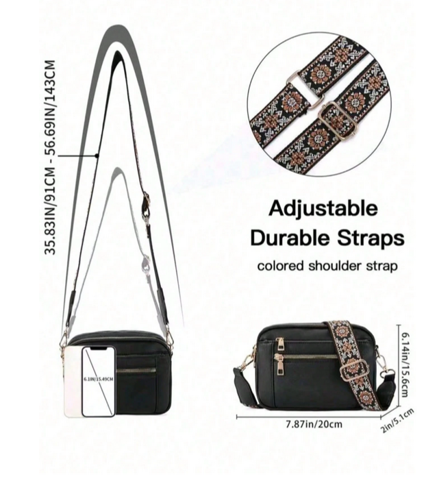 BOLSO NEGRO 4 COMPARTIMIENTOS