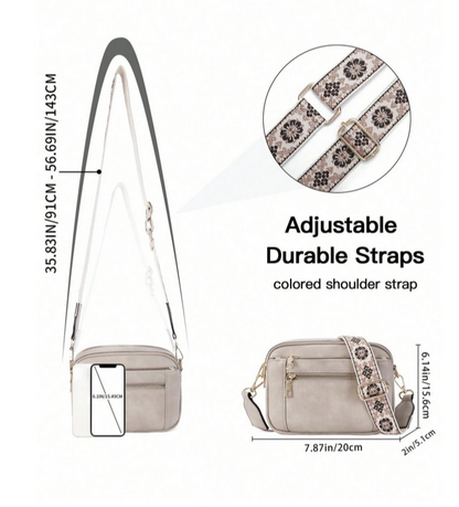 BOLSO GRIS 4 COMPARTIMIENTOS