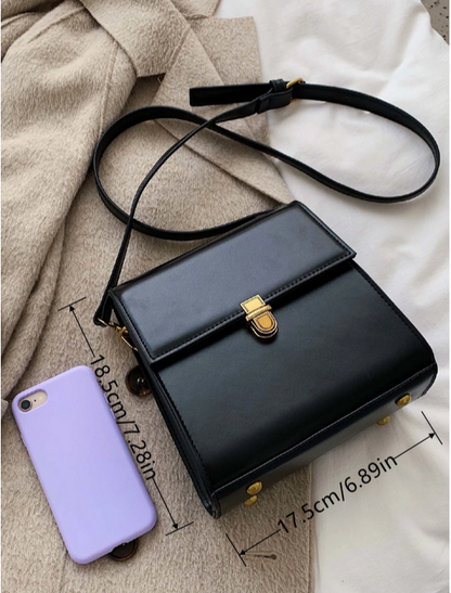 BOLSO CUADRADO MINIATURA NEGRO