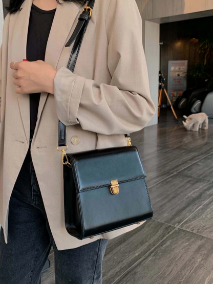 BOLSO CUADRADO MINIATURA NEGRO