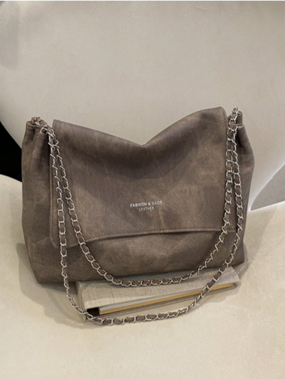 BOLSO GRANDE CON SOLAPA VINTAGE
