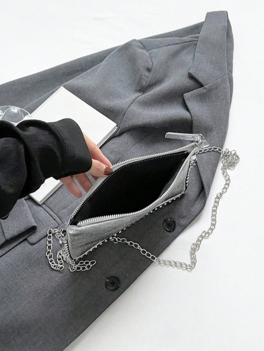 BOLSO FIESTA PLATEADO