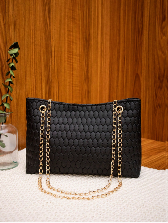 BOLSO NEGRO CADENA