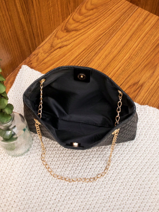 BOLSO NEGRO CADENA