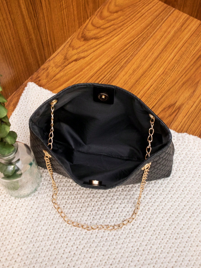 BOLSO NEGRO CADENA