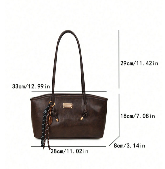 BOLSO MARRON DE HOMBRO