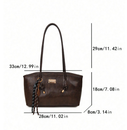 BOLSO MARRON DE HOMBRO