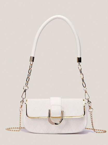 BOLSO BLANCO CON HEBILLA