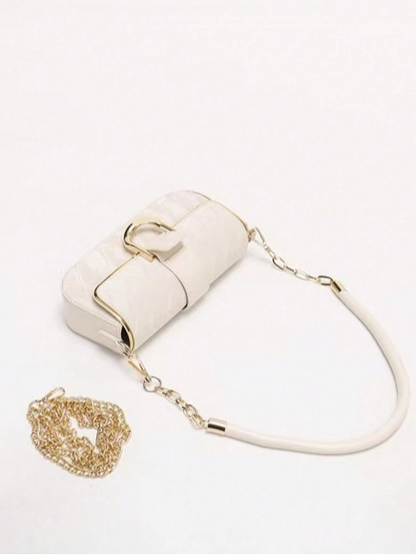 BOLSO BLANCO CON HEBILLA