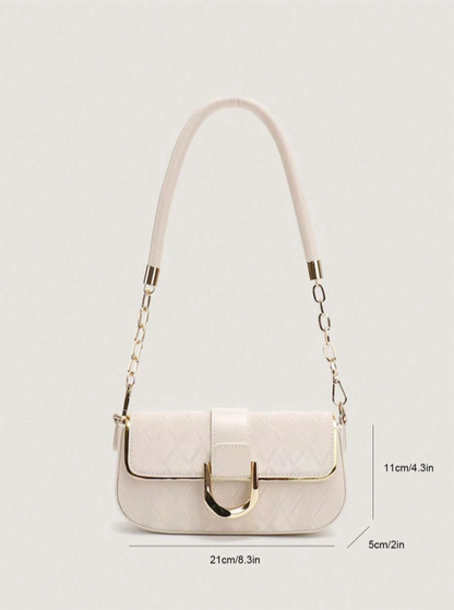 BOLSO BLANCO CON HEBILLA