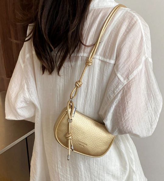 BOLSO  BANDOLERA DORADO