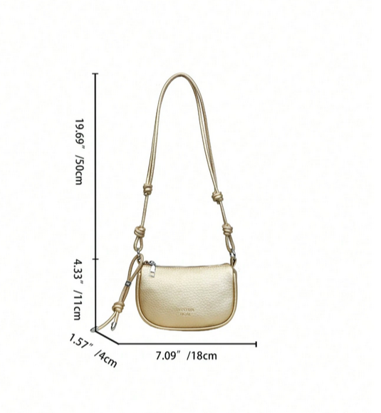 BOLSO  BANDOLERA DORADO
