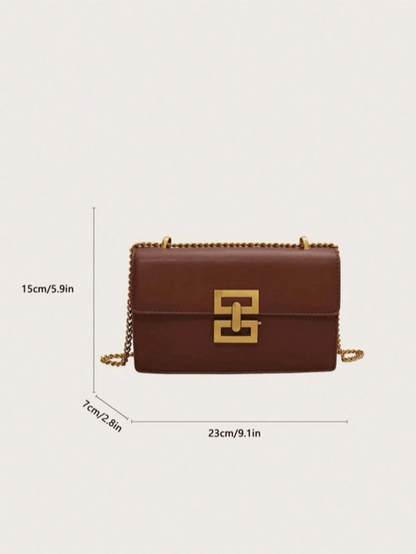 BOLSO MARRON HEBILLA PRECOLOMBINA