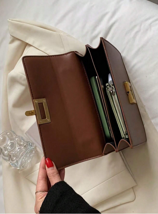 BOLSO MARRON HEBILLA PRECOLOMBINA