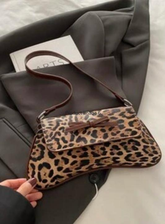 BOLSO AL HOMBRO ESTAMPADO LEOPARDO