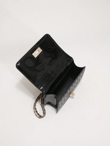 BOLSO NEGRO DISEÑO ALTO RELIEVE