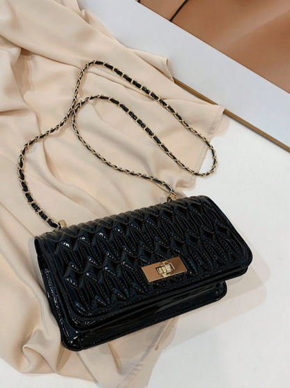 BOLSO NEGRO DISEÑO ALTO RELIEVE