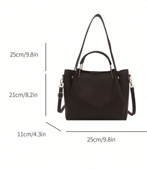 BOLSO CAFE, DE MANO, HOMBRO O CRUZADO