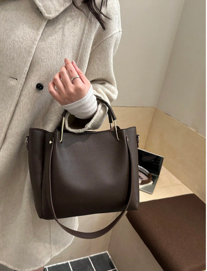 BOLSO CAFE, DE MANO, HOMBRO O CRUZADO