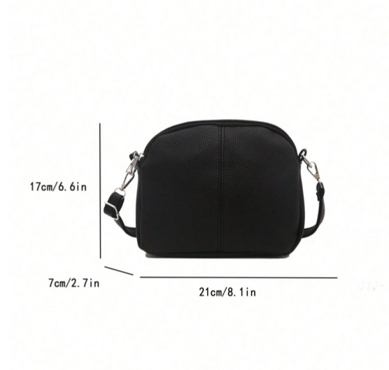 BOLSO MEDIANO  BANDOLERA NEGRO