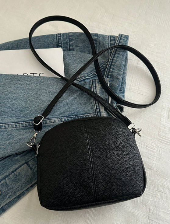 BOLSO MEDIANO  BANDOLERA NEGRO