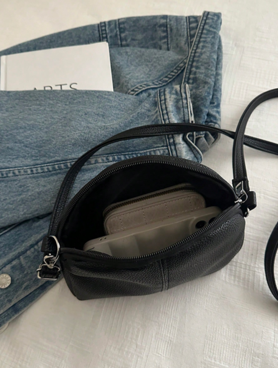 BOLSO MEDIANO  BANDOLERA NEGRO