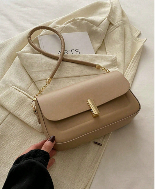 BOLSO CAQUI HEBILLA DE LUJO