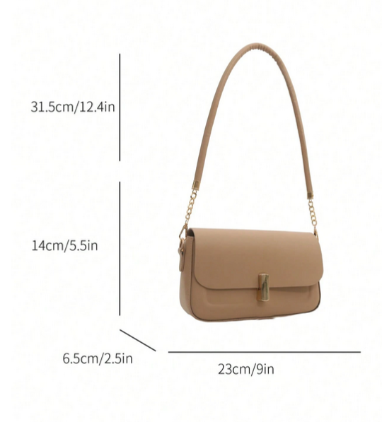 BOLSO CAQUI HEBILLA DE LUJO