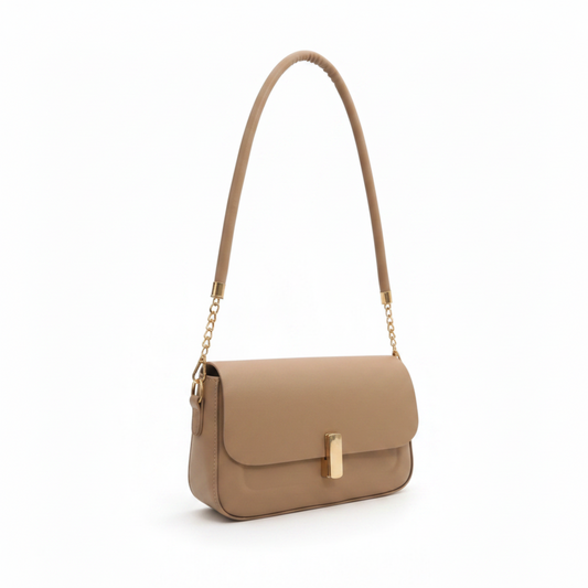 BOLSO CAQUI HEBILLA DE LUJO