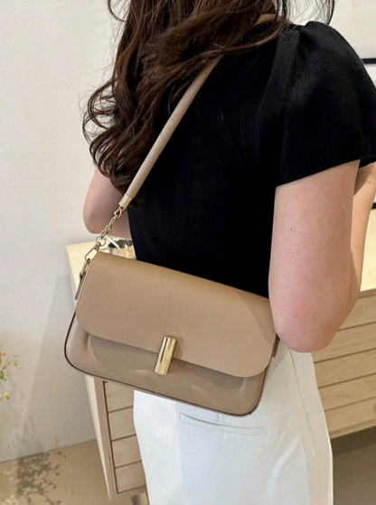 BOLSO CAQUI HEBILLA DE LUJO