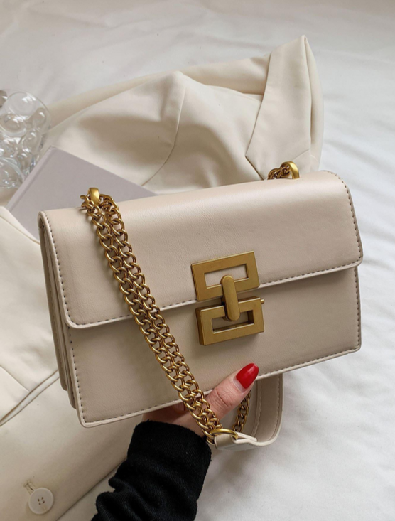BOLSO BEIGE HEBILLA PRECOLOMBINA